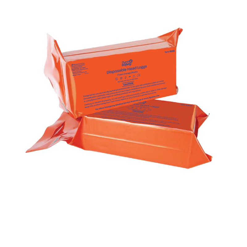 Disposable Head Loggs, Orange, 16 Pairs, 32 per Case