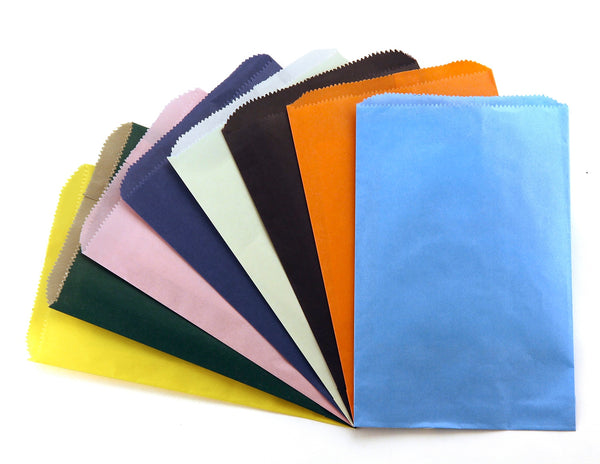 Paper Bags - Pinch Bottom Bag Red,100