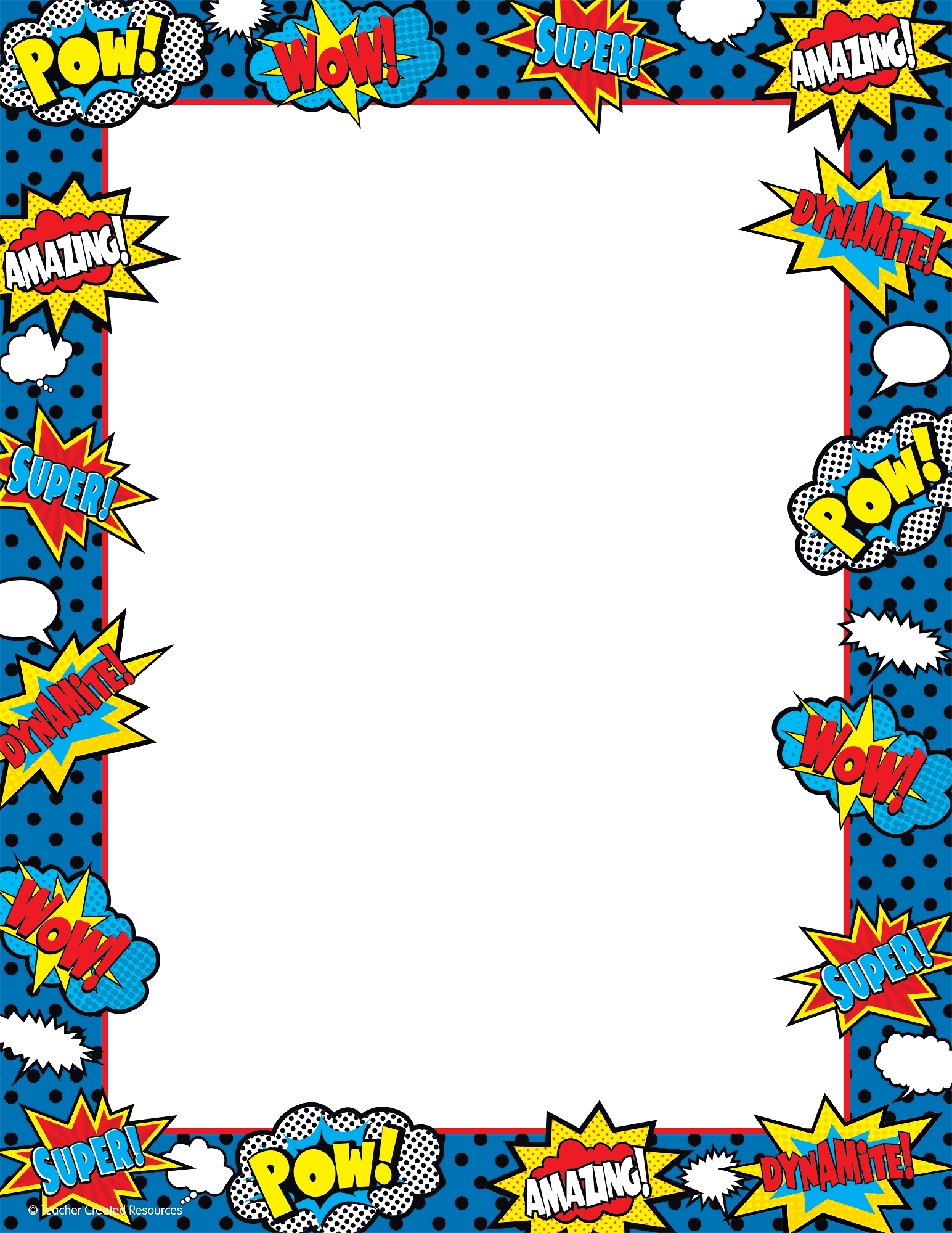 Superhero Computer Paper