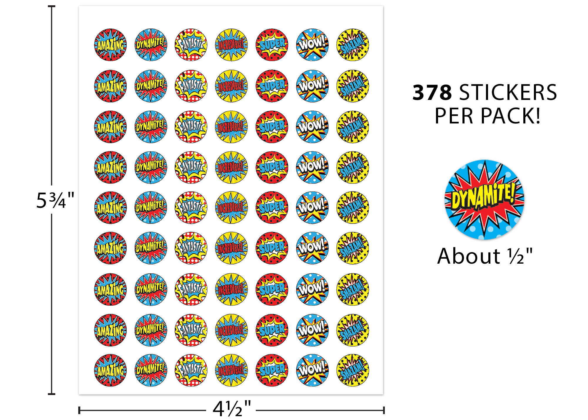 Superhero Mini Stickers