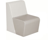 Basic Adult Low Chair - Light Grey/Ivory, 15.7"H