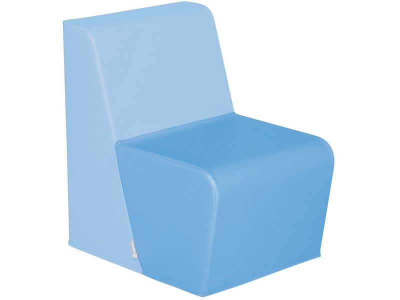 Basic Adult Low Chair - Blue/Light Blue, 15.7"H