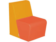 Basic Adult Low Chair - Orange/Light Orange, 15.7"H