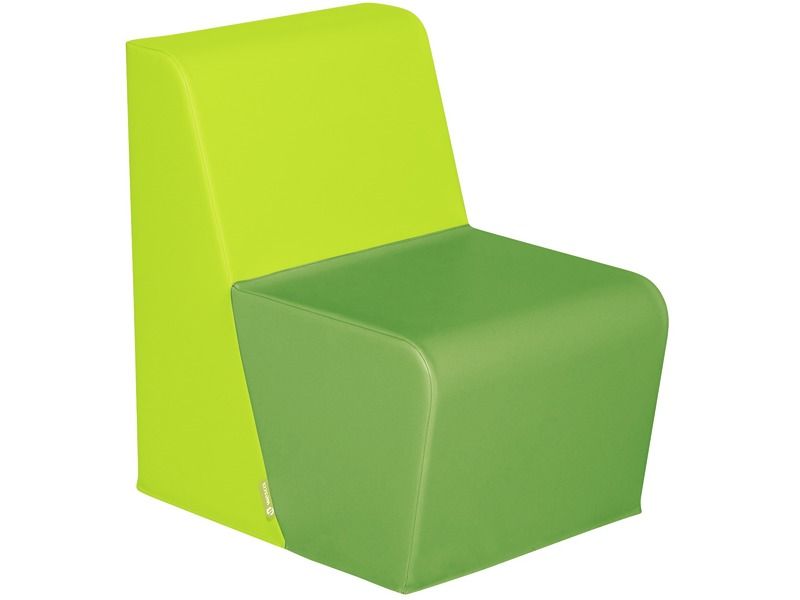 Basic Adult Low Chair - Green/Light Green, 15.7"H