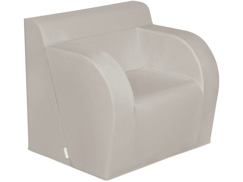 Basic Adult Chair With 2 Armrests - Light Grey, 15.7"H