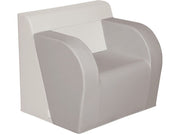 Basic Adult Chair With 2 Armrests - Light Grey/Ivory, 15.7"H