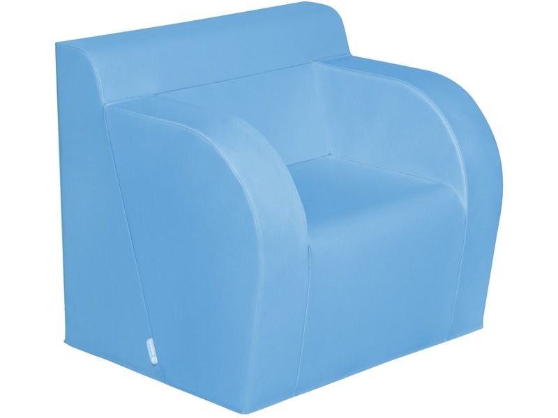 Basic Adult Chair With 2 Armrests - Blue, 15.7"H