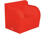 Basic Adult Chair With 2 Armrests - Red, 15.7"H