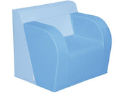 Basic Adult Chair With 2 Armrests - Blue/Light Blue, 15.7"H