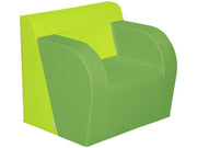 Basic Adult Chair With 2 Armrests - Green/Light Green, 15.7"H