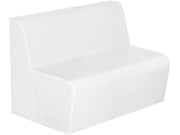 Basic 2-Seater Bench Seat - White, 15.7"H