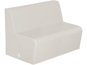 Basic 2-Seater Bench Seat - Ivory, 15.7"H