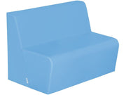 Basic 2-Seater Bench Seat - Blue, 15.7"H