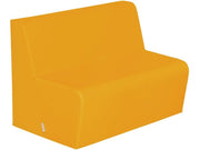 Basic 2-Seater Bench Seat - Light Orange, 15.7"H