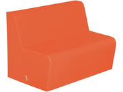 Basic 2-Seater Bench Seat - Coral, 15.7"H