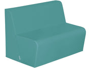 Basic 2-Seater Bench Seat - Teal, 15.7"H