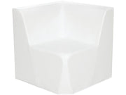 Basic Adult Low Corner Chair - White, 15.7"H