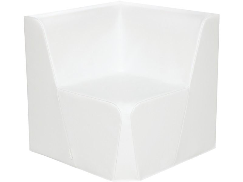 Basic Adult Low Corner Chair - White, 15.7"H