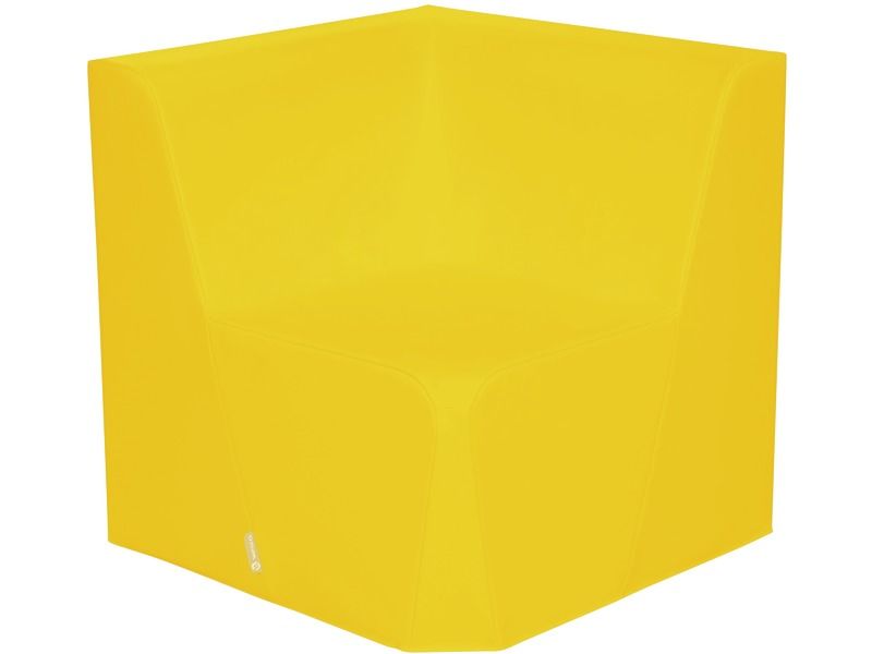 Basic Adult Low Corner Chair - Yellow, 15.7"H