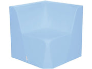 Basic Adult Low Corner Chair - Light Blue, 15.7"H