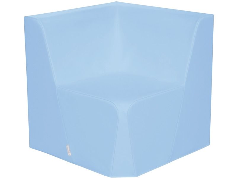 Basic Adult Low Corner Chair - Light Blue, 15.7"H