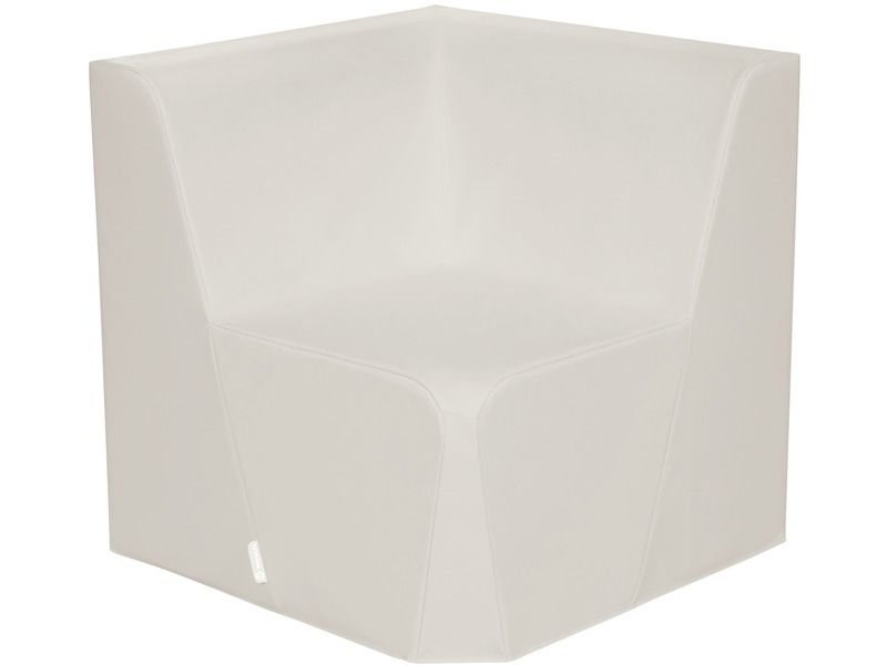 Basic Adult Low Corner Chair - Ivory, 15.7"H