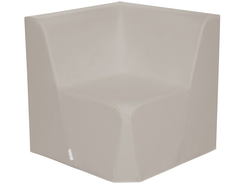 Basic Adult Low Corner Chair - Light Grey, 15.7"H