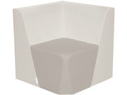 Basic Adult Low Corner Chair - Light Grey/Ivory, 15.7"H