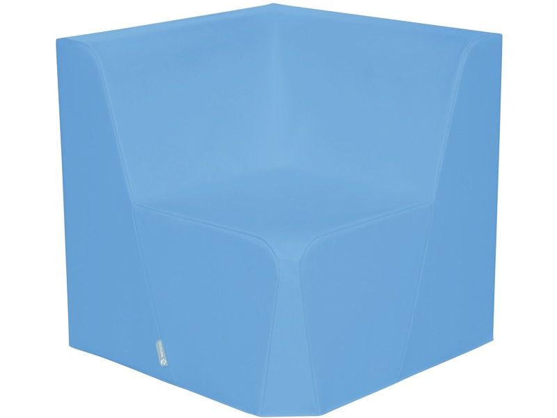 Basic Adult Low Corner Chair - Blue, 15.7"H
