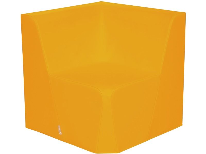 Basic Adult Low Corner Chair - Light Orange, 15.7"H