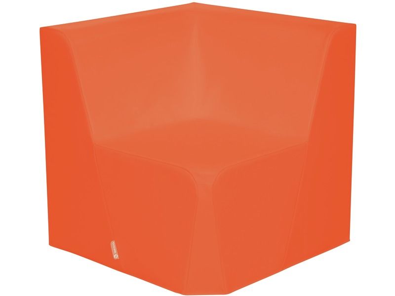 Basic Adult Low Corner Chair - Coral, 15.7"H