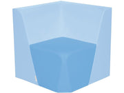Basic Adult Low Corner Chair - Blue/Light Blue, 15.7"H