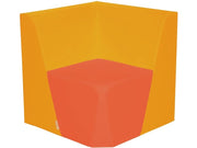 Basic Adult Low Corner Chair - Orange/Light Orange, 15.7"H