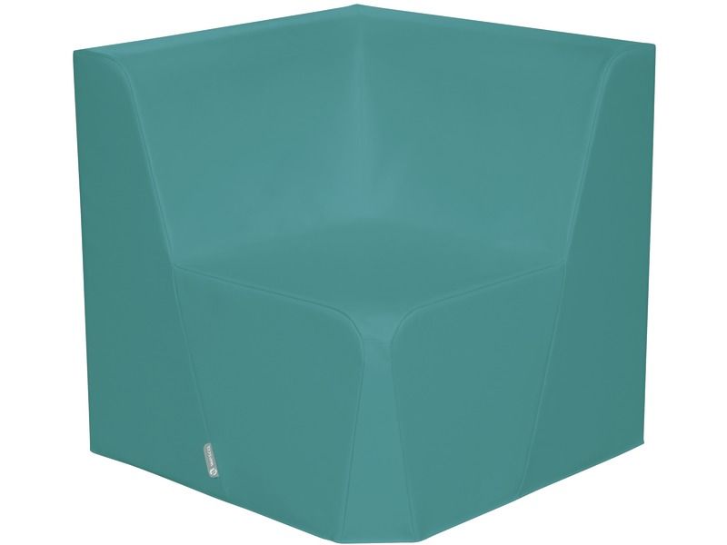 Basic Adult Low Corner Chair - Teal, 15.7"H