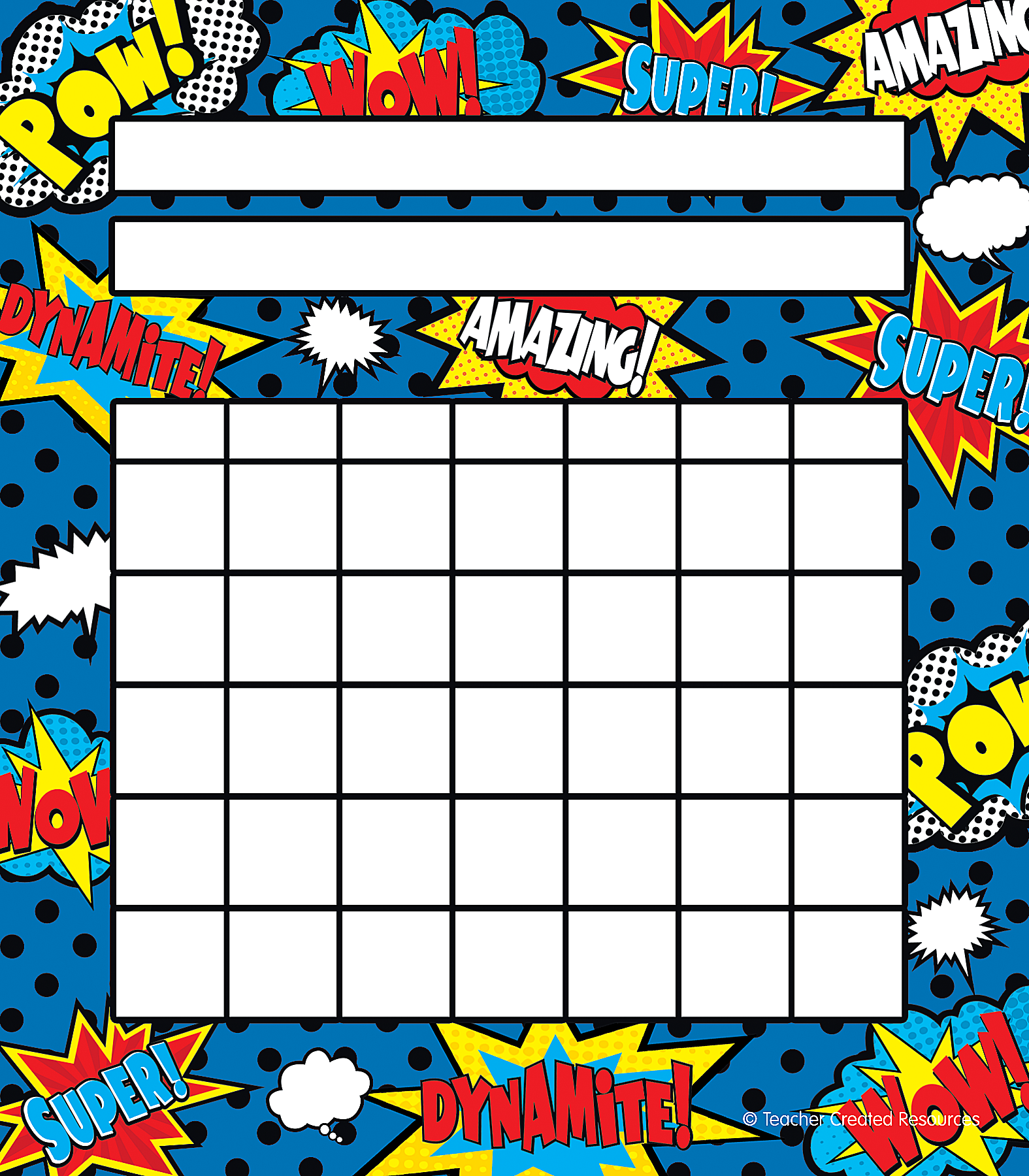 Superhero Incentive Charts
