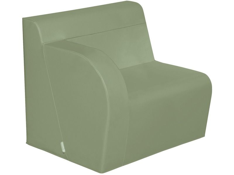 Basic Adult Right Armchair - Lichen, 15.7"H