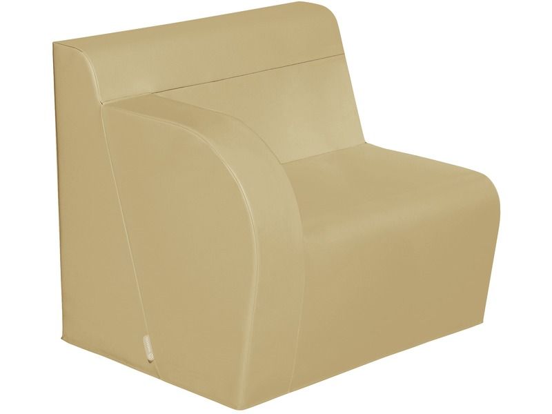 Basic Adult Right Armchair - Sand, 15.7"H