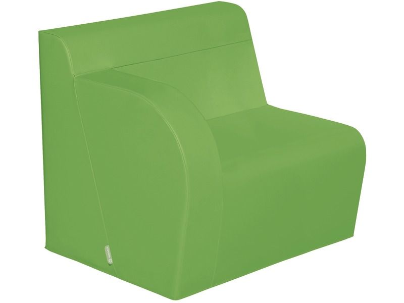 Basic Adult Right Armchair - Moss Green, 15.7"H