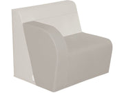Basic Adult Right Armchair - Light Grey/Ivory, 15.7"H