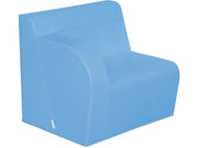 Basic Adult Right Armchair - Blue, 15.7"H