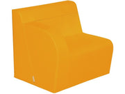 Basic Adult Right Armchair - Light Orange, 15.7"H