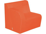 Basic Adult Right Armchair - Coral, 15.7"H