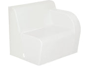 Basic Adult Left Armchair - White, 15.7"H