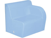Basic Adult Left Armchair - Light Blue, 15.7"H