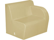 Basic Adult Left Armchair - Sand, 15.7"H
