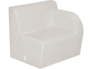 Basic Adult Left Armchair - Ivory, 15.7"H