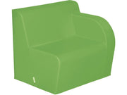 Basic Adult Left Armchair - Moss Green, 15.7"H