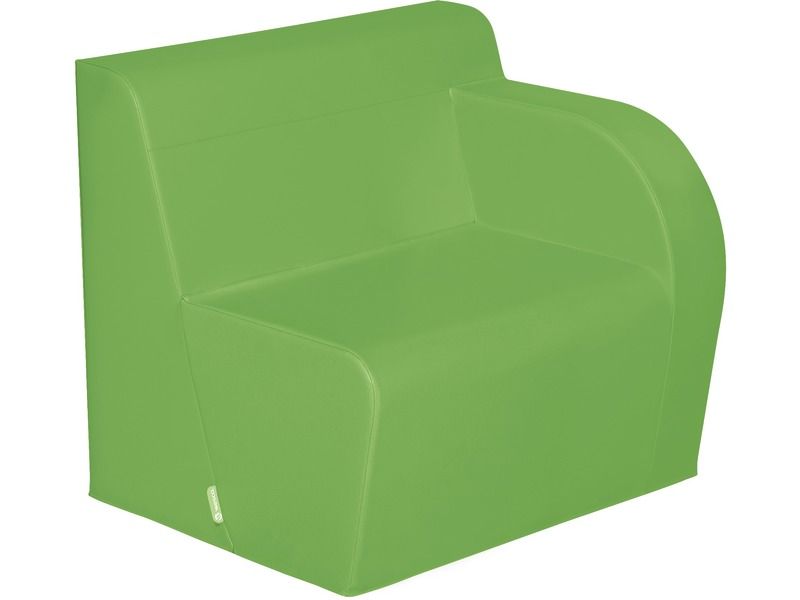 Basic Adult Left Armchair - Moss Green, 15.7"H