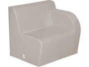 Basic Adult Left Armchair - Light Grey, 15.7"H