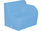 Basic Adult Left Armchair - Blue, 15.7"H
